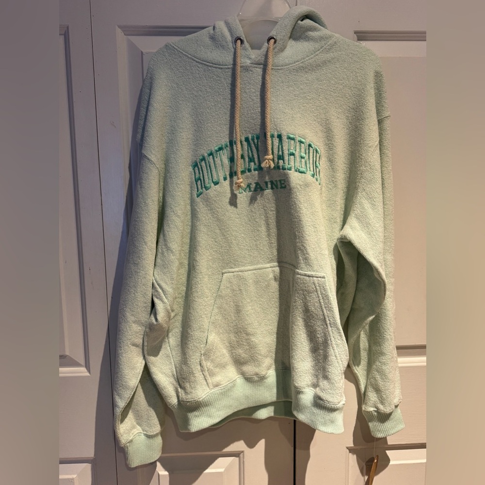 Mint Green Graphic Hoodie
